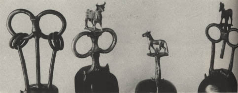 14h - chariot ornaments of gold, silver, & bronze 2,450 B.C., from Nannar's great metropolis of Ur, many firsts in many areas, such as the 1st schools, board games, etc., etc.  