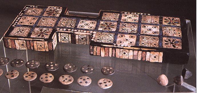 16 - board games in Nannar's great metropolis of Ur, many firsts in many areas, such as the 1st schools, board games, etc., etc. 