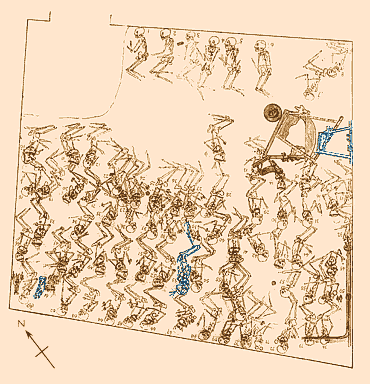 22 - Great Death Pit of Ur, Ur scene, war comes to Nannar's city of Ur, occupied by giant alien Nannar, his kings, high-priests, etc. for thousands of years, many, many kings came & went, Ur was the capitol city 3 different times, SEE TEXTS ON UR & IT'S KINGS 