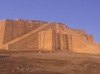 3f - Ur Ziggourat, Nannar & Ningal lived at the top of the mud brick-built mountain, home to the Moon Crescent god, the great god served by mixed-breed kings, mixed-breed high-priests, & mixed-breed priestesses for thousands of years in Ur 
