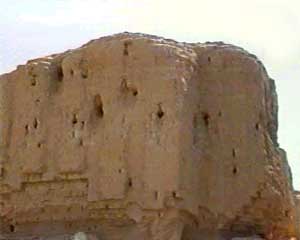 4 - Ziggourat in Kishi-Kish-Kush, brick-built Ziggurat / house of the gods in Kish; these clay bricks have lasted thousands of years unlike any bricks today
