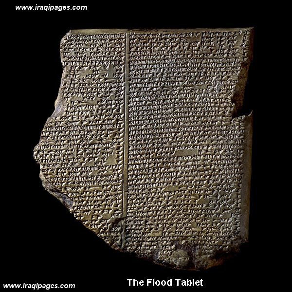 7d - Babylon Flood Tablet, the historical event of the Great Flood was remembered by every ancient civilization around the world, & recorded by many of them