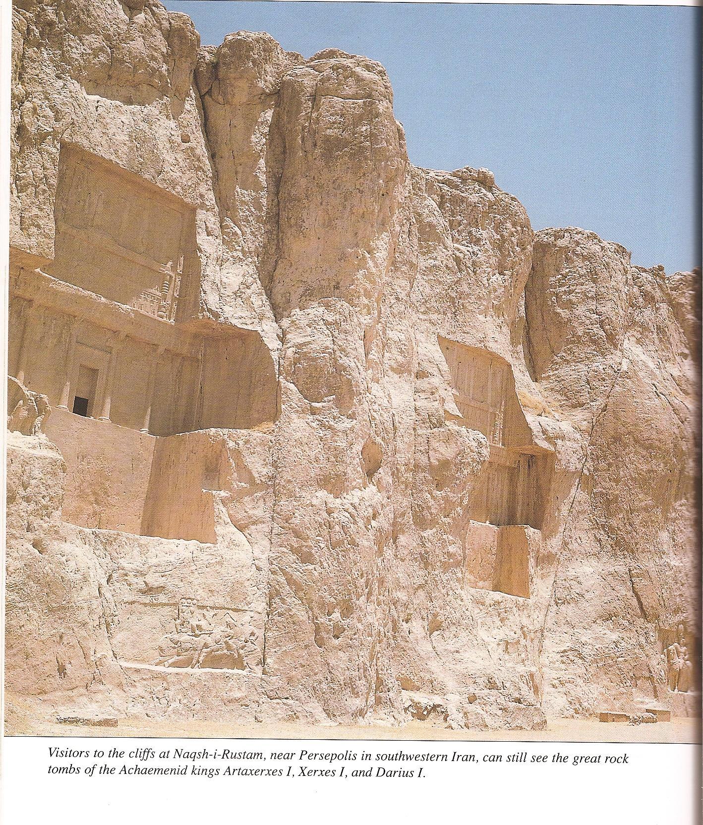  tombs of kings Darius, Xerxes, & Arta-Xerxes, ancient tombs of Persian giant mixed-breed kings in Iran, alien bloodline, mixed-breed kings & others protected by alien giant gods, their offspring were buried in grand style & preserved for history, until Radical Islam destroyed them 