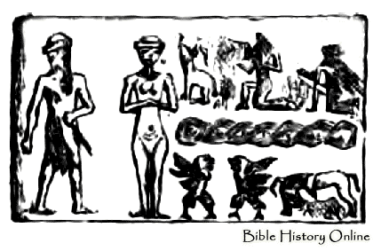 unknown mixed-breed king & naked Inanna; artifacts like these are what many governments, religions & secret societies don't want you to see or contenplate its understanding