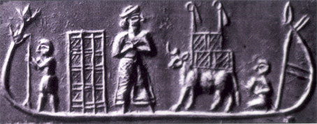 14 - Enki shipping by waterway the gold mined & then to be smelted traveling up the Euphrates River from as far away as SO Africa