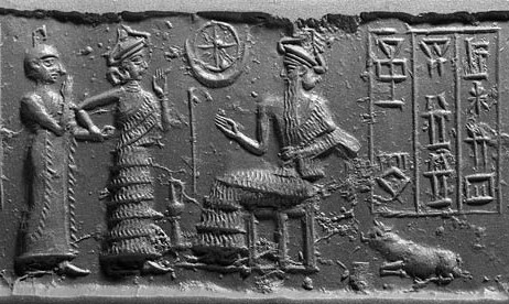 1b - Inanna, mixed-breed descendant king, & Nannar