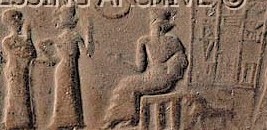 1e - Inanna presents unidentified mixed-breed king to her father Nannar