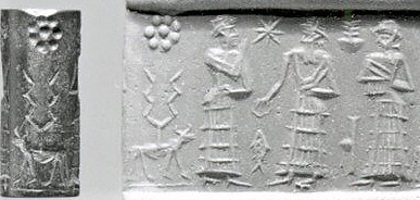 4g - Nannar with parents Enlil & Ninlil, the 2nd & 1st generation of alien gods upon the Earth