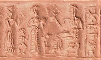 47 - Ninsun, peewee, semi-divine descendant-king, & Nannar, patron lord of Ur