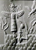 twin pilot gods Inanna & brother Utu, Utu cutting launch & landing pads into mountain tops for the gods from planet Nibiru