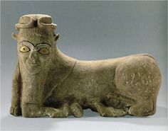 26 - Adad as bull sphynx; artifacts of, at some point, near every royal god fashioned as a sphynx 