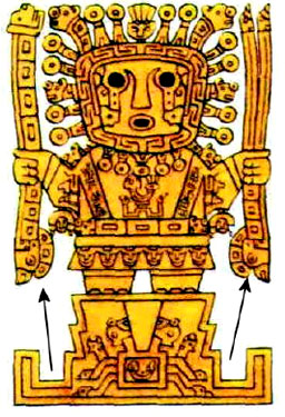 30 - Gateway of the Sun; Adad / Viracocha with lightning bolts & axe symbols of his alien weaponry; Adad was present in most all cultures with multiple gods; they live a very long time!