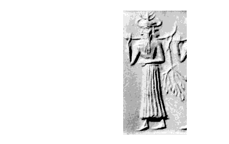 55 - Ningishzidda with branch of fertility tree, helping Enki & Ninhursag fashion workers by way of creating mixed-breeds who were much more advanced