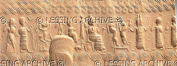 16 - Isimud, 2 unidentified goddesses, Inanna, & many unknowns - Copy