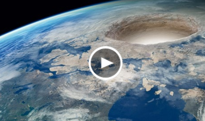 55 - giant hole in the North Pole, same type opening is present at the South Pole