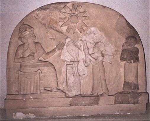 3 - giant god King Anu meets much smaller earthling hi-brids