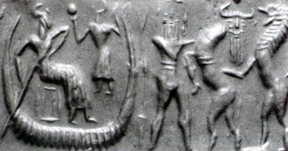 10c - boatman & the story of Gilgamesh, Gilgamesh finds Noah alive after thousands of years, Noah gave Gilgamesh the Plant of Life for all his efforts