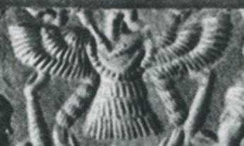 30 - Enki in his winged sky-disc / flying saucer; it was Enki who convinced the others to join him on Earth so they could mine Earth's minerals, DNA, etc. 