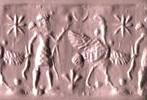 121 - Anu's 8-pointed star symbol displayed twice, & Nannar's Moon crescent symbols