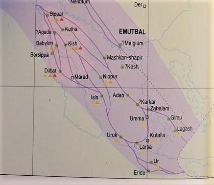 1b - the 1st cities on Earth were between the Tigris & Euphrates Rivers