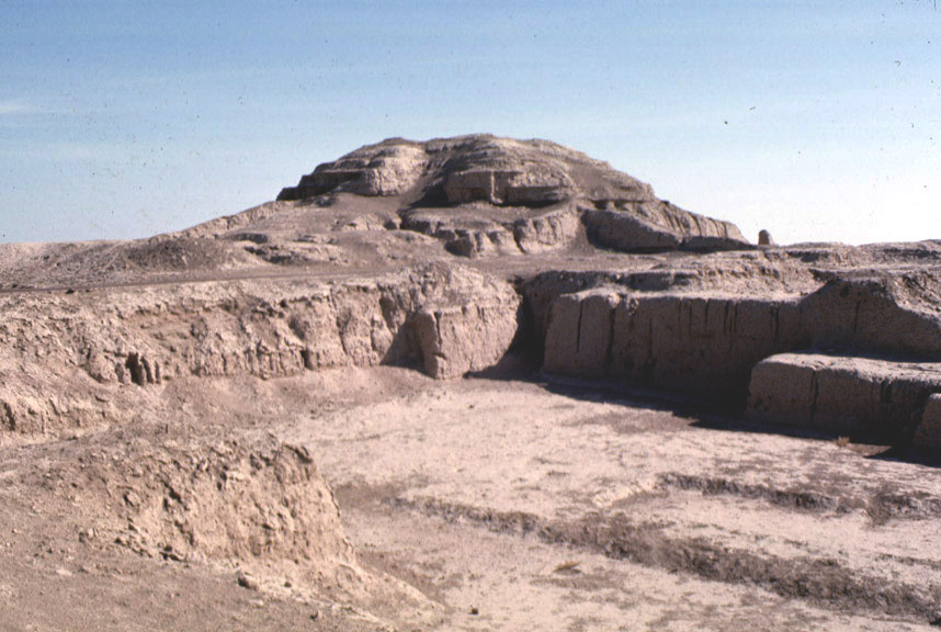 2a - Uruk & Anu's temple composed of millions of mud bricks fired exceedingly hot for hardining as stone