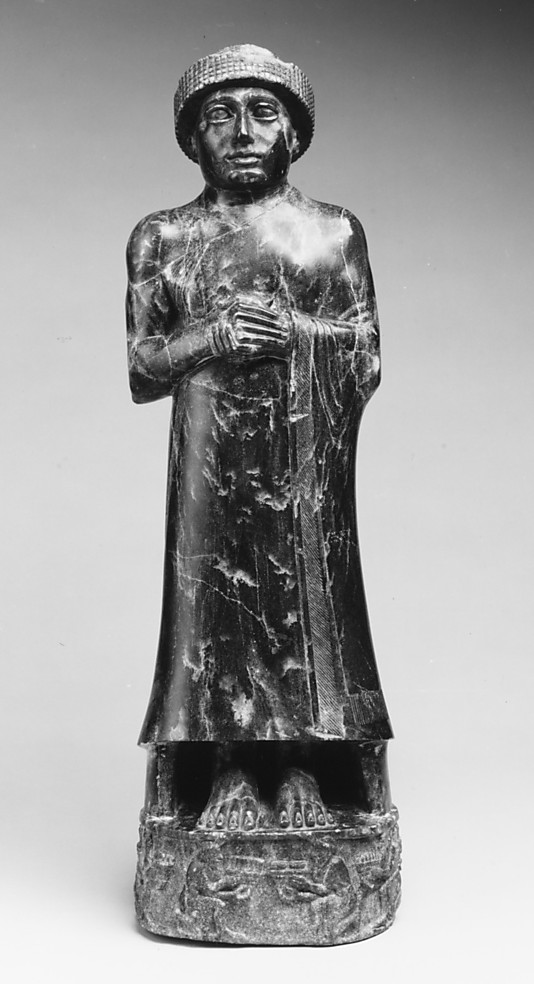 6ac - Ur-Ningirsu statue artifact, Adad's semi-divine son appointed to kingship by the gods