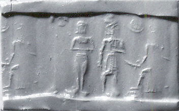 9w - faded images of naked Inanna, her spouse a semi-divine king, & Utu the twin brother of Inanna