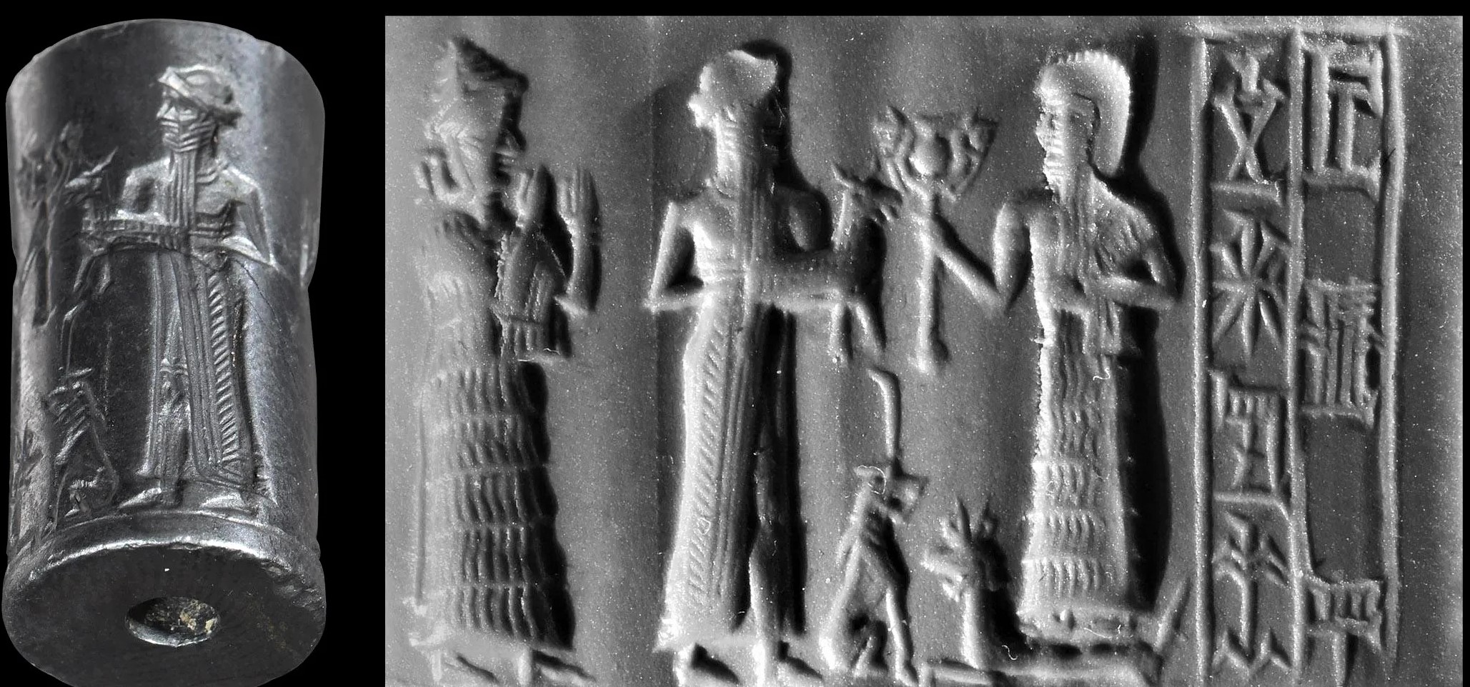 8a - Ninsun, Nannar with one from his flock to be offered for dinner, & Nergal; a time long ago when the gods came down & walked upon the Earth with alien weaponry