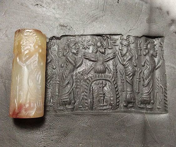 89 - Marduk, Enlil in his winged sky-disc, & Ninurta